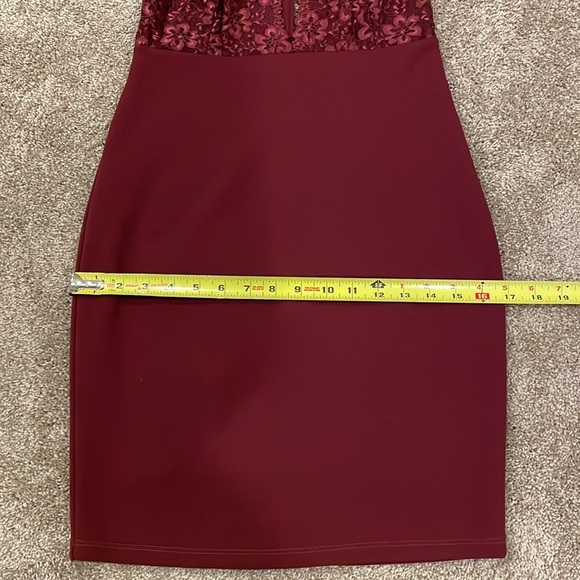 Lulu’s Burgundy Open Back Dress - Picture 5 of 9